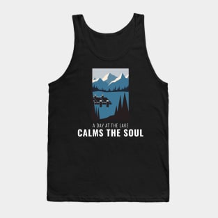 lake lover fishing boating Tank Top